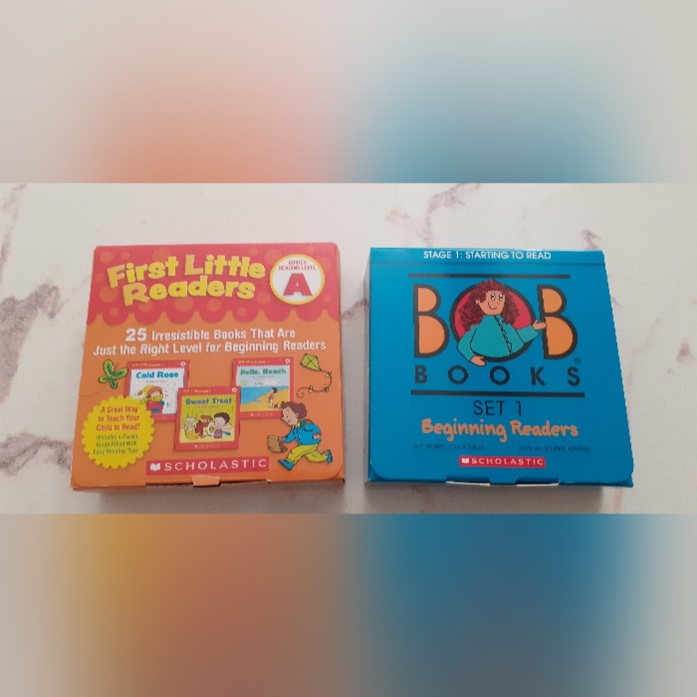First little readers level A and Bob's books set 1